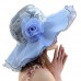 s Kentucky Derby Church Hat Large Brim Organza Party Wedding Lace Hat US  eb-89659483